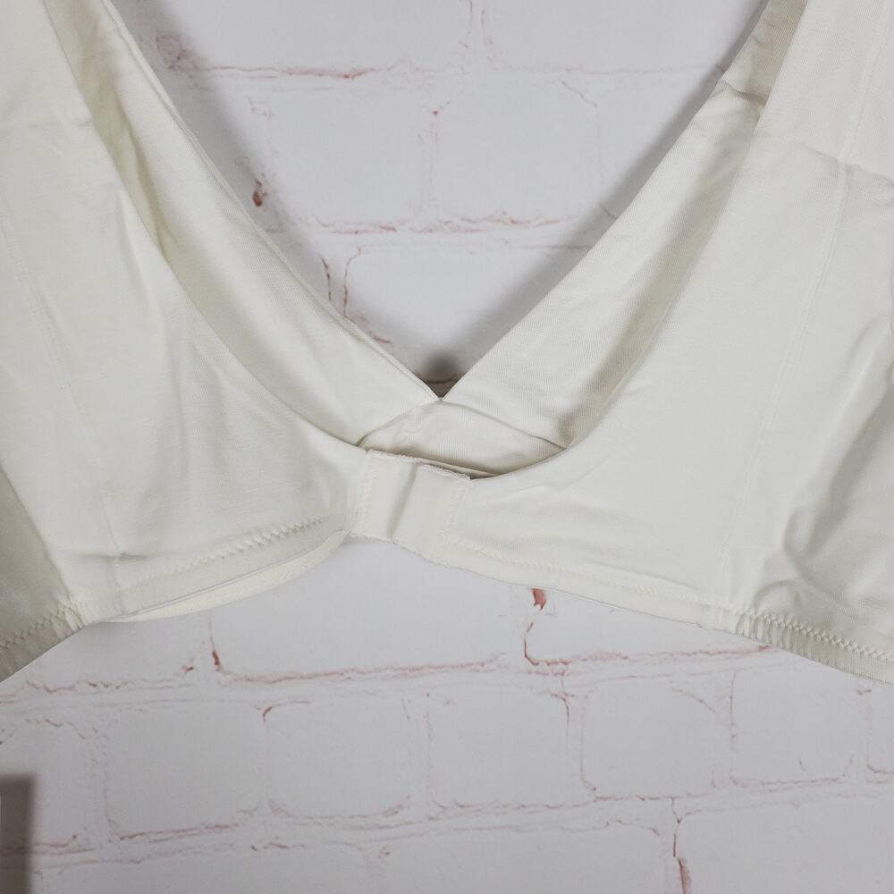NEW Mate the Lable TENCEL Comfort Wireless Triangle Bra M White - Picture 5 of 5